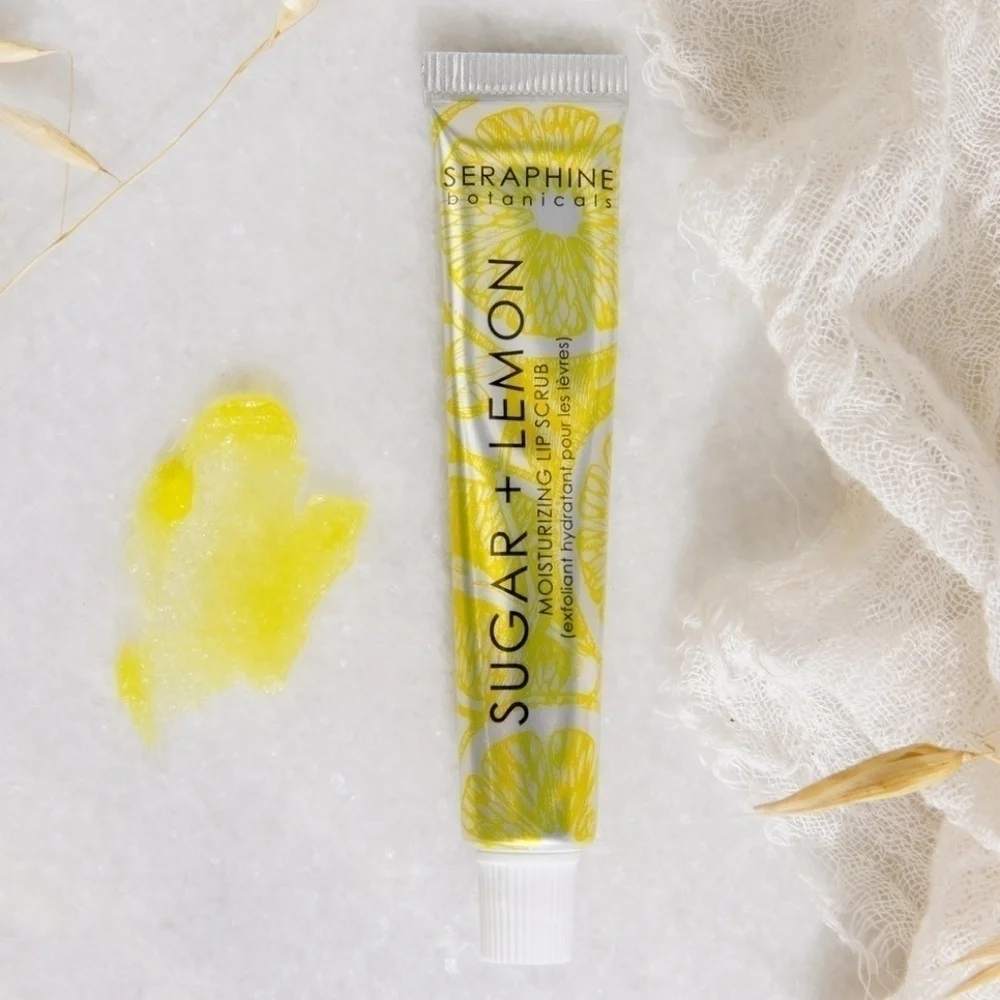 Seraphine Botanicals Sugar + Lemon Moisterizing Lip Buffer